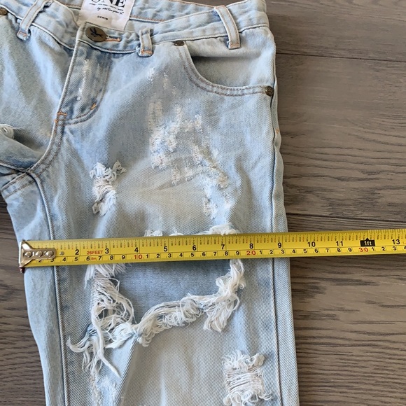 One Teaspoon distressed denim Capri pants size 26 - Picture 14 of 14